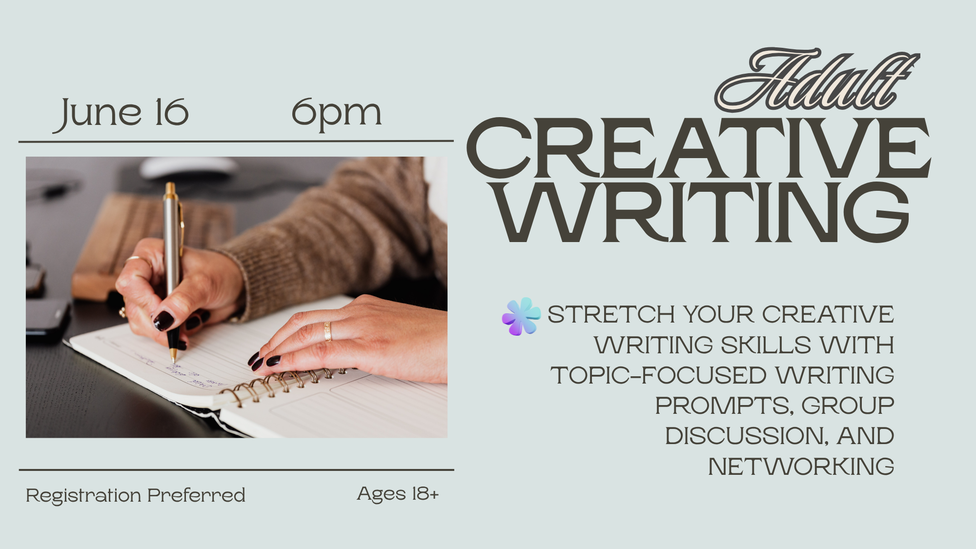 Adult Creative Writing June 16